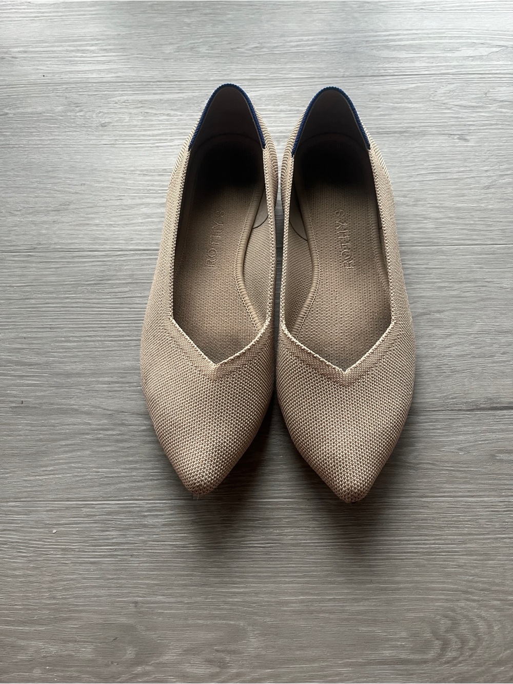 Rothy’s The Point Flat Ecru 10.5
